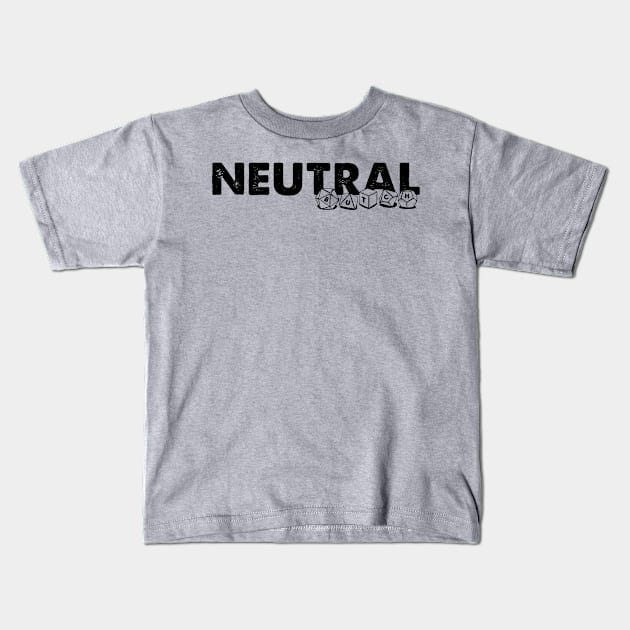 Neutral Butch (Dark Ink) Kids T-Shirt by The Digital Monk